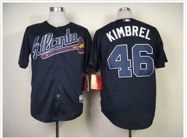 Atlanta Braves #46 Craig Kimbrel Blue Cool Base Baseball Jersey