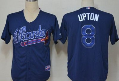 Atlanta Braves 8 Upton Blue Cool Base MLB Jerseys