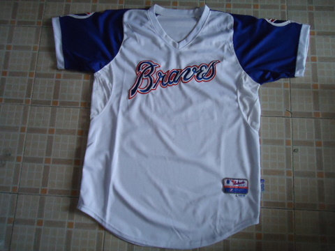 MLB Jerseys Atlanta Braves white blank jerseys