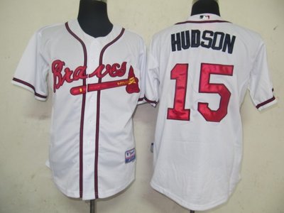 MLB Jerseys Atlanta Braves 15 Hudson White MLB Jerseys Atlanta Braves 15 Hudson White
