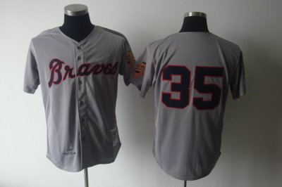 mlb Atlanta braves #35 grey m&n 1969 jerseys