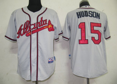 Atlanta Braves 15 Hudson Grey Jerseys Atlanta Braves 15 Hudson Grey Jerseys