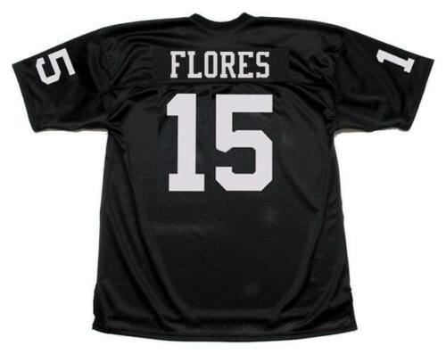 Raiders #15 Tom Flores Black Limited Jersey Raiders #15 Tom Flores Black Limited Jersey