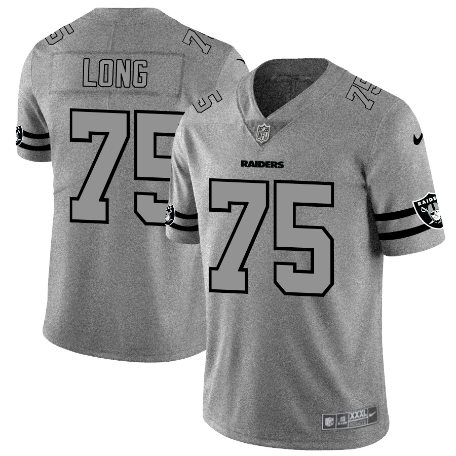 Las Vegas Raiders #75 Howie Long Men's Nike Gray Gridiron II Vapor Untouchable Limited NFL Jersey Las Vegas Raiders #75 Howie Long Men's Nike Gray Gridiron II Vapor Untouchable Limited NFL Jersey
