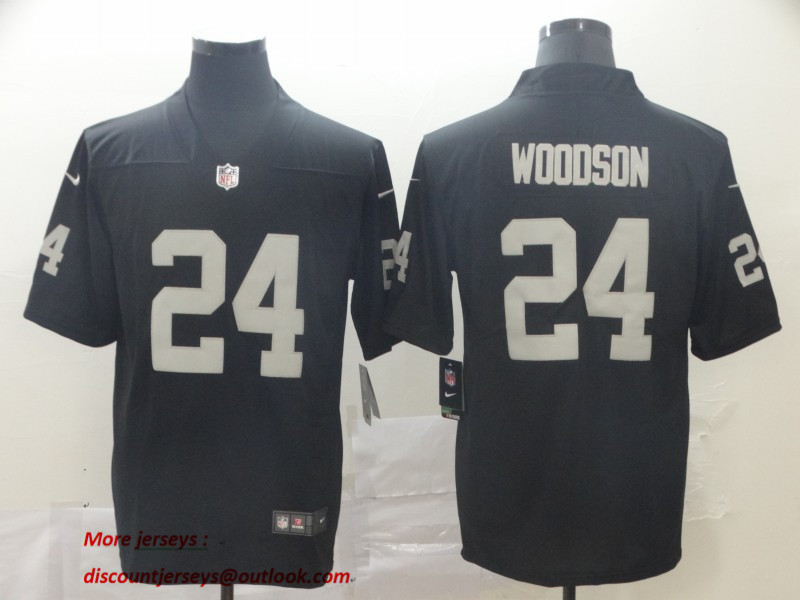 Nike Raiders 24 Charles Woodson Black Vapor Untouchable Limited Jersey