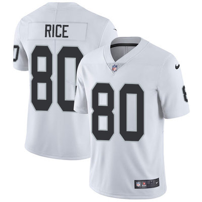 Nike Raiders #80 Jerry Rice White Men's Stitched NFL Vapor Untouchable Limited Jersey Nike Raiders #80 Jerry Rice White Men's Stitched NFL Vapor Untouchable Limited Jersey