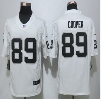 New Oakland Raiders #89 Amari Cooper White Men's Stitched NFL Limited jersey