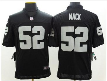 New Oakland Raiders #52 Khalil Mack Black Team Color NFL Limited Jersey New Oakland Raiders #52 Khalil Mack Black Team Color NFL Limited Jersey