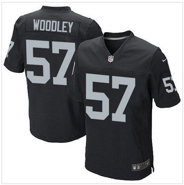 Oakland Raiders #57 LaMarr Woodley Black Team Color NFL Elite Jersey