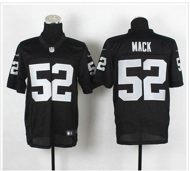 Oakland Raiders #52 Khalil Mack Black Team Color NFL Elite Jersey