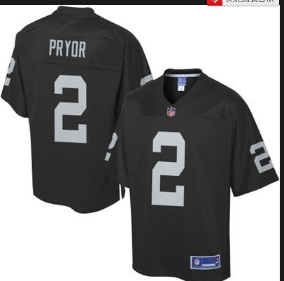 Oakland Raiders 2 Terrelle Pryor Jersey blacK(Elite)