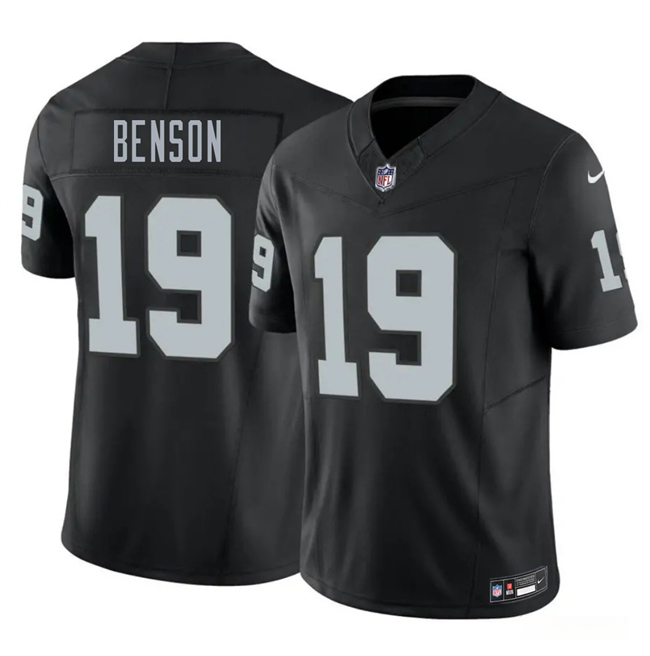 Men's Las Vegas Raiders #28 Jermod McCoy Black 2026 Draft F.U.S.E. Vapor Untouchable Limited Stitched Football Jersey