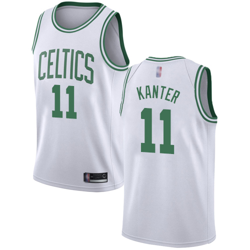 Celtics #11 Enes Kanter White Basketball Swingman Association Edition Jersey Celtics #11 Enes Kanter White Basketball Swingman Association Edition Jersey