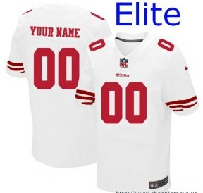 Nike San Francisco 49ers Customized Elite White Jerseys Nike San Francisco 49ers Customized Elite White Jerseys