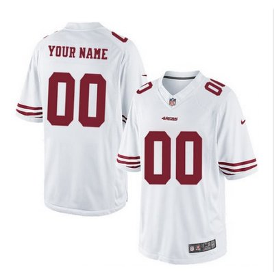 Men's Nike San Francisco 49ers Customized Limited White NFL Jersey