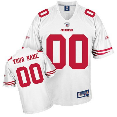 Customized San Francisco 49ers Jersey Eqt White Football Jersey Customized San Francisco 49ers Jersey Eqt White Football Jersey