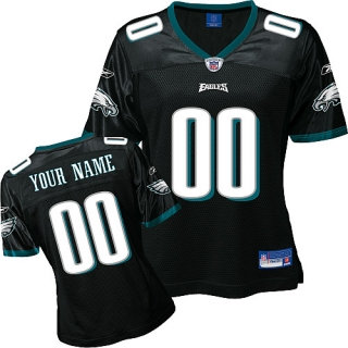 Philadelphia Eagles Women Customized Black Jersey Philadelphia Eagles Women Customized Black Jersey