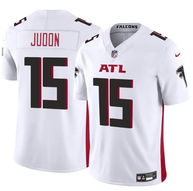 Men's Atlanta Falcons #15 Matthew Judon White 2024 F.U.S.E Vapor Untouchable Limited Stitched Football Jersey Men's Atlanta Falcons #15 Matthew Judon White 2024 F.U.S.E Vapor Untouchable Limited Stitched Football Jersey