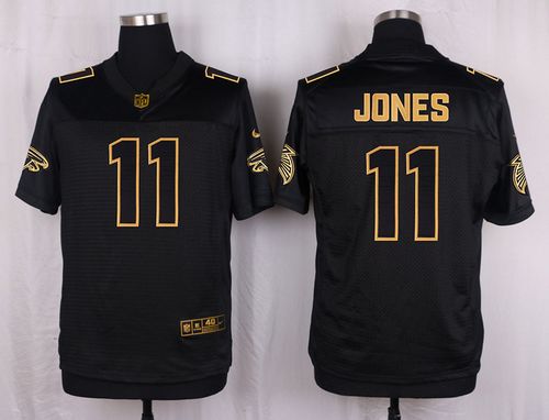 Nike Falcons #11 Julio Jones Black Men's Stitched NFL Elite Pro Line Gold Collection Jersey Nike Falcons #11 Julio Jones Black Men's Stitched NFL Elite Pro Line Gold Collection Jersey