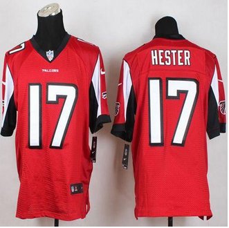NEW Atlanta Falcons #17 Devin Hester Red Team Color Men's Stitched NFL Elite Jersey