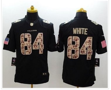 New Atlanta Falcons #84 Roddy White Black NFL Limited Salute to Service jersey