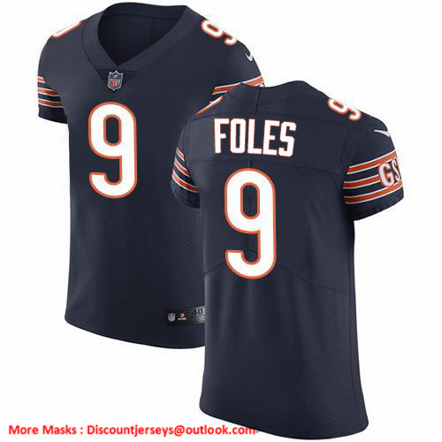 Nike Bears #9 Nick Foles Navy Blue Team Color Men's Stitched NFL Vapor Untouchable Elite Jersey
