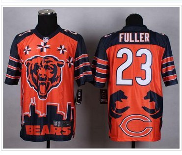 New Chicago Bears #23 Kyle Fuller Orange NFL Elite Noble Fashion Jersey
