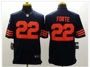 NEW Chicago Bears #22 Matt Forte Navy Blue 1940s Throwback NFL Limited Jersey