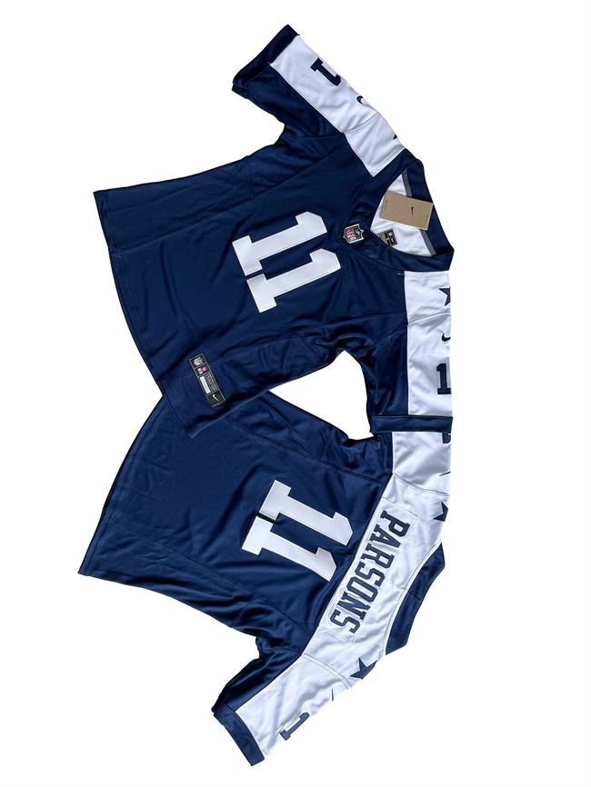 Women's Dallas Cowboys #11 Micah Parsons Navy White 2023 F.U.S.E. Limited Stitched Jersey(Run Small)