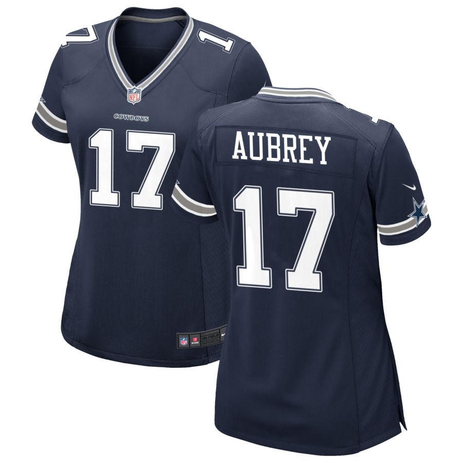 Women's Dallas Cowboys #17 Brandon Aubrey Limited Navy Vapor Untouchable Jersey (1)