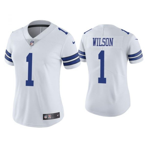Women Dallas Cowboys #1 Cedrick Wilson White Jersey Women Dallas Cowboys #1 Cedrick Wilson White Jersey