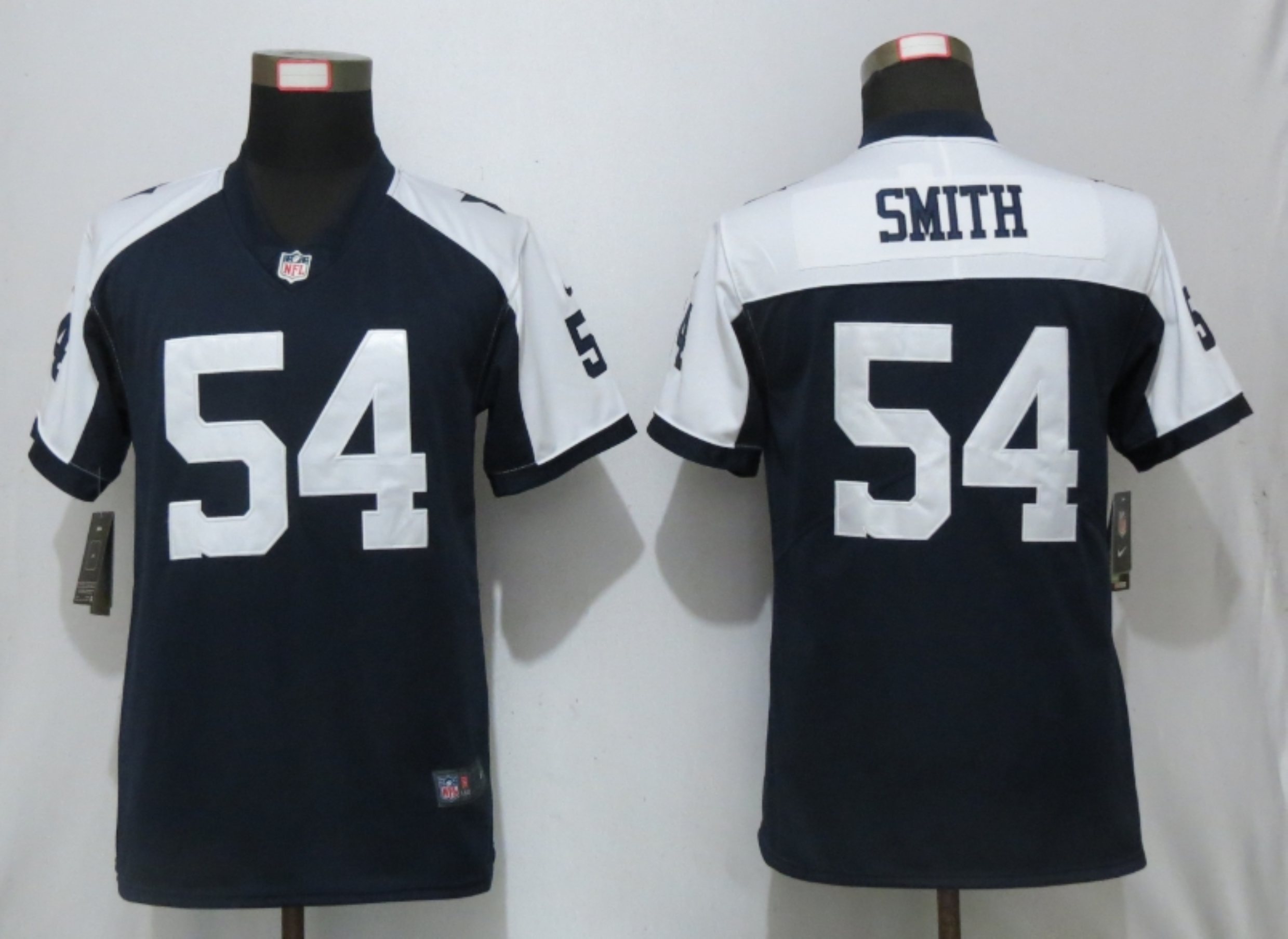 Women Nike Cowboys 54 Jaylon Smith Navy Throwback Women Vapor Untouchable Limited Jersey Women Nike Cowboys 54 Jaylon Smith Navy Throwback Women Vapor Untouchable Limited Jersey