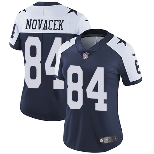 Nike Cowboys #84 Jay Novacek Navy Blue Women's Throwback Alternate Vapor Untouchable Elite Player NFL Jersey Nike Cowboys #84 Jay Novacek Navy Blue Women's Throwback Alternate Vapor Untouchable Elite Player NFL Jersey