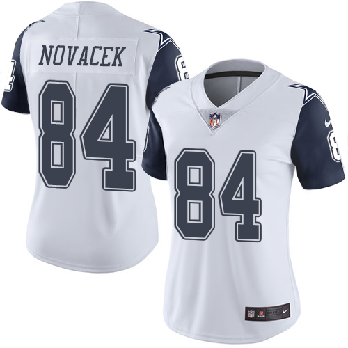 Nike Cowboys #84 Jay Novacek White Women's Rush Vapor Untouchable NFL Elite Jersey