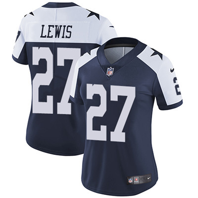 Nike Cowboys #27 Jourdan Lewis Navy Blue Women's Throwback Alternate Vapor Untouchable Limited Player NFL Jersey
