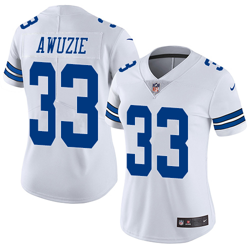 Nike Cowboys #33 Chidobe Awuzie White Women's Stitched NFL Vapor Untouchable Limited Jersey Nike Cowboys #33 Chidobe Awuzie White Women's Stitched NFL Vapor Untouchable Limited Jersey