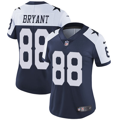 Nike Cowboys #88 Dez Bryant Navy Blue Thanksgiving Women's Stitched NFL Vapor Untouchable Limited Throwback Jersey Nike Cowboys #88 Dez Bryant Navy Blue Thanksgiving Women's Stitched NFL Vapor Untouchable Limited Throwback Jersey