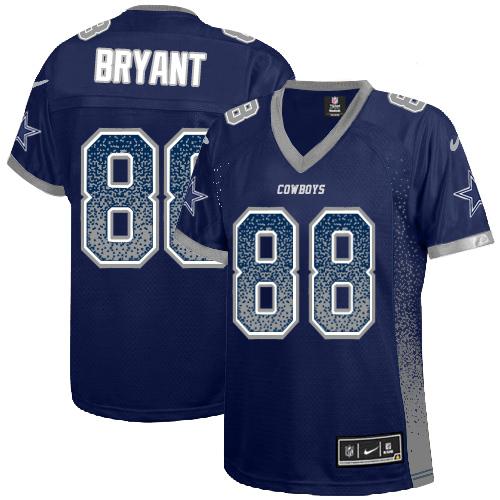 Nike Cowboys #88 Dez Bryant Navy Blue Team Color Women's Stitched NFL Elite Drift Fashion Jersey Nike Cowboys #88 Dez Bryant Navy Blue Team Color Women's Stitched NFL Elite Drift Fashion Jersey