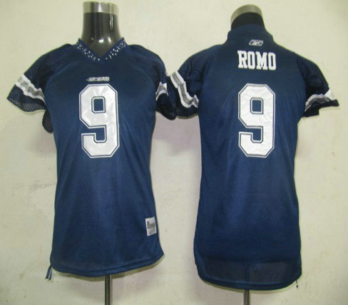 NFL Dallas cowboys 9 Tony Romo Women Field Flirt Fashion Jersey