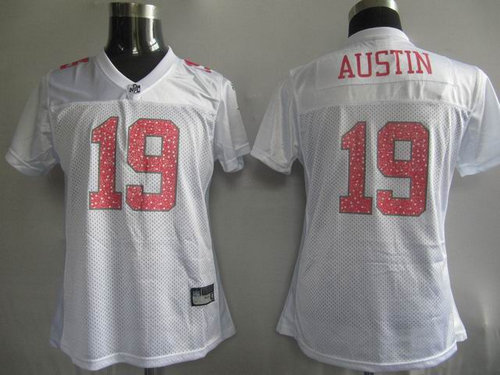 NFL Women Jerseys Dallas cowboys 19 austin white