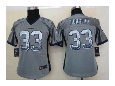 new Nike women nfl jerseys dallas cowboys #33 tony dorsett grey[Elite drift fashion]