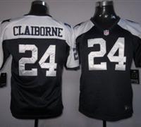 Women Nike Dallas Cowboys #24 Claiborne Blue Thankgivings Nike NFL Jerseys