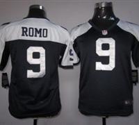 Women Nike Dallas Cowboys #9 Romo Blue Thankgivings Nike NFL Jerseys