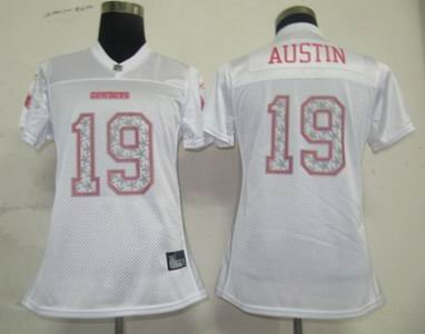 Dallas Cowboys 19 Miles Austin Women Star Struck White Fashion Jersey