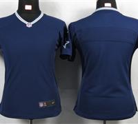 Womens Nike Dallas Cowboys blank Blue Portrait Fashion Game Jerseys