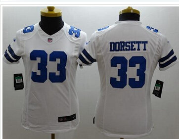 Women's NEW Cowboys #33 Tony Dorsett White NFL Limited Jersey