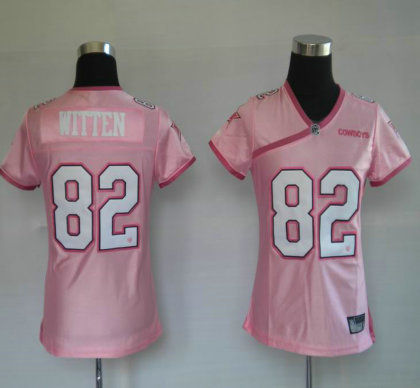 Women Throwback Jerseys Dallas cowboys 82 Jason Witten pink