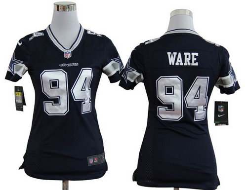 Women Nike Dallas cowboys 94 Ware Authentic Game Jerseys