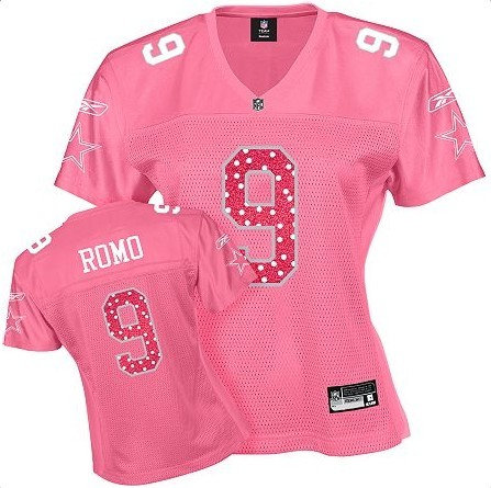 Dallas Cowboys Tony Romo 9 Women Pink Sweetheart Jersey Dallas Cowboys Tony Romo 9 Women Pink Sweetheart Jersey