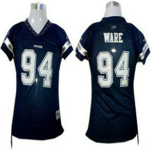 Dallas Cowboys 94 DeMarcus Ware Women Jerseys blue